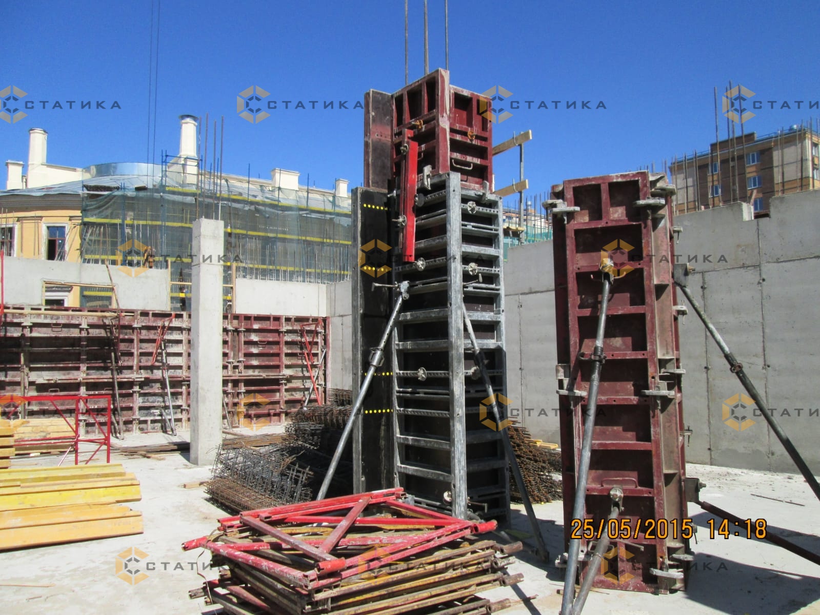 Опалубка колонн, фото